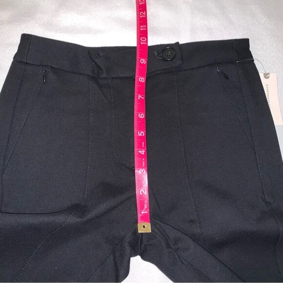 MAEVE by ANTHROPOLOGIE NWT Black Ankle Zip Pants Size 0 High Rise Slim Leg - Picture 11 of 15